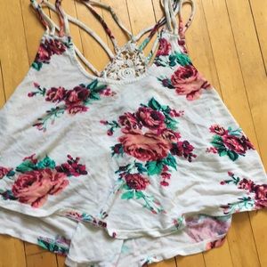 Charlotte Russe crop top tank top size small
